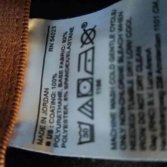 Banana Republic brown pleather leggings. Size XL - Picture 6 of 7